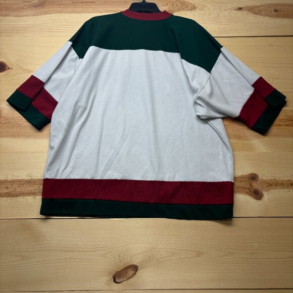 Minnesota Wild Jersey Mens XXL White Practice Jersey 1/2 Sleeve Logo Athletic - Picture 11 of 13